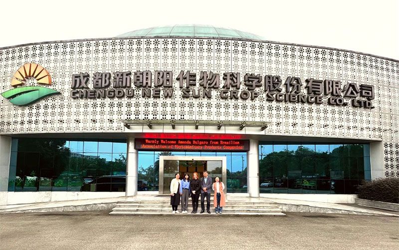 巴西國家植物保護產品協會專家訪問新朝陽，共探生物農業合作新機遇